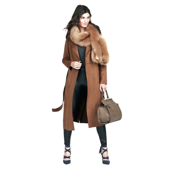 | the extra factor tan faux fur stole | - Picture 3 of 6